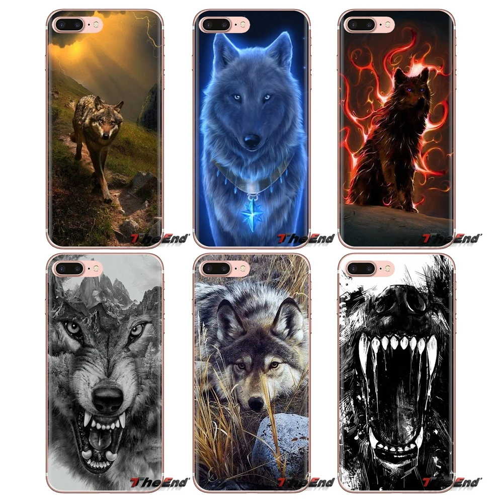 Силиконовый чехол с волчьими волками и спиртовыми животными для Sony Xperia Z Z1 Z2 Z3 Z5