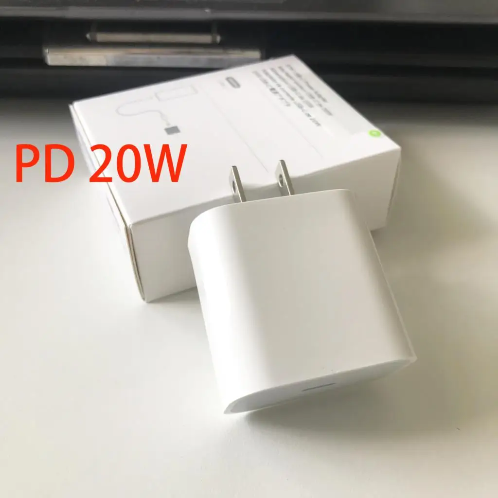 

10pcs/20W fast charge PD charger A2305 A1692 9V 2.22A suitable for 11 12 Pro Max genuine USB Type C EU USA travel fast charge