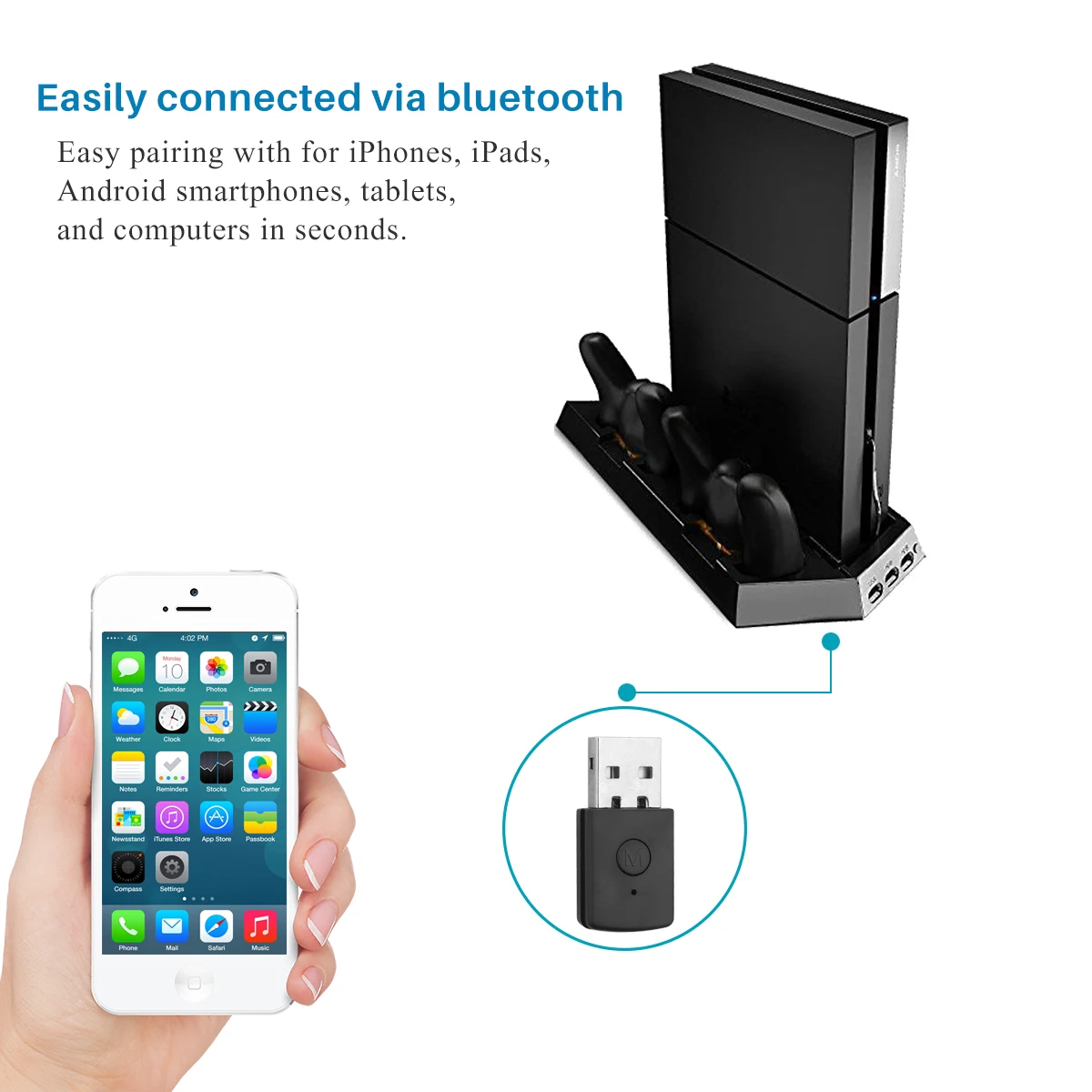 Bluetooth приемник 4 0 USB адаптер 3 5 мм EDR для стабильной производительности гарнитуры