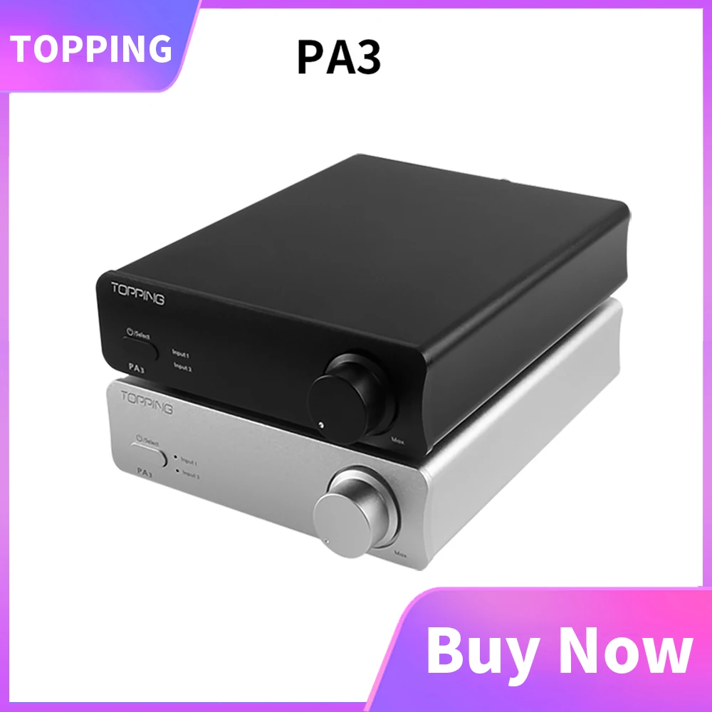TOPPING PA3 Настольный усилитель HiFi аудио TDA7498E цифровой мощности 80 Вт|digital amplifier|amplificador