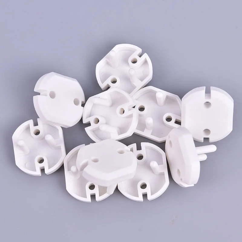 10pcs/Lot EU Power Socket Electrical Outlet Baby Kids Child Safety Guard Protection Anti Electric Shock Plugs Protector Cover