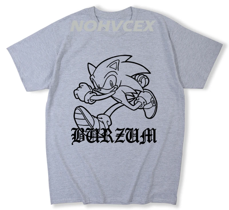 Burzum aske Burzum Черная Мужская футболка с коротким рукавом - Цвет: Серый