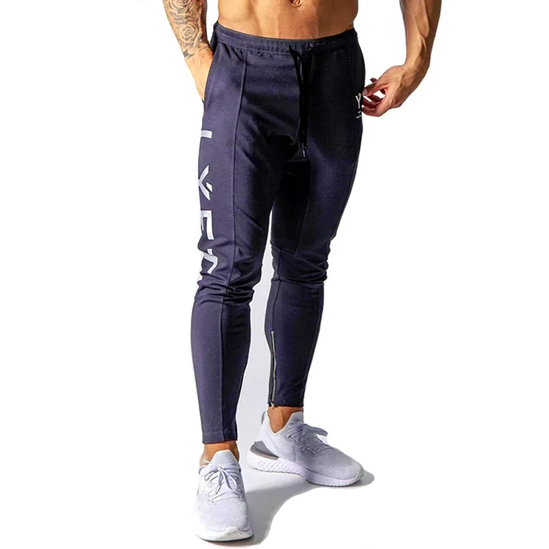 

New Jogging Pants Men Sport Sweatpants Running Pants GYM Pants Men Joggers Cotton Trackpants Slim Fit Pants Bodybuilding Trouser