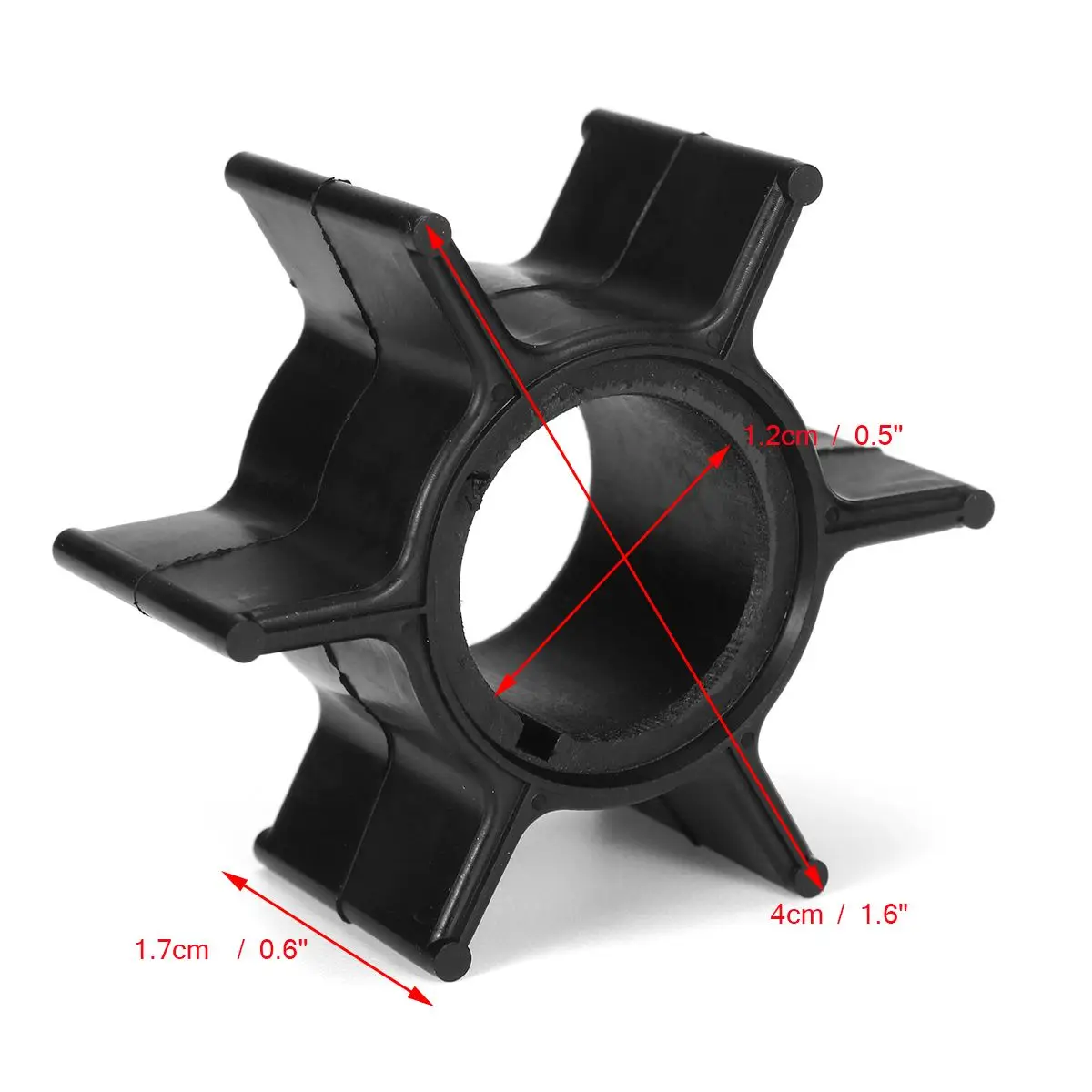 

Marine Water Pump Impeller Boat Engine Impeller 6 Blade for Mercury/Mariner/Mercruiser 25/30HP Outboard Boat Engine 47-161541