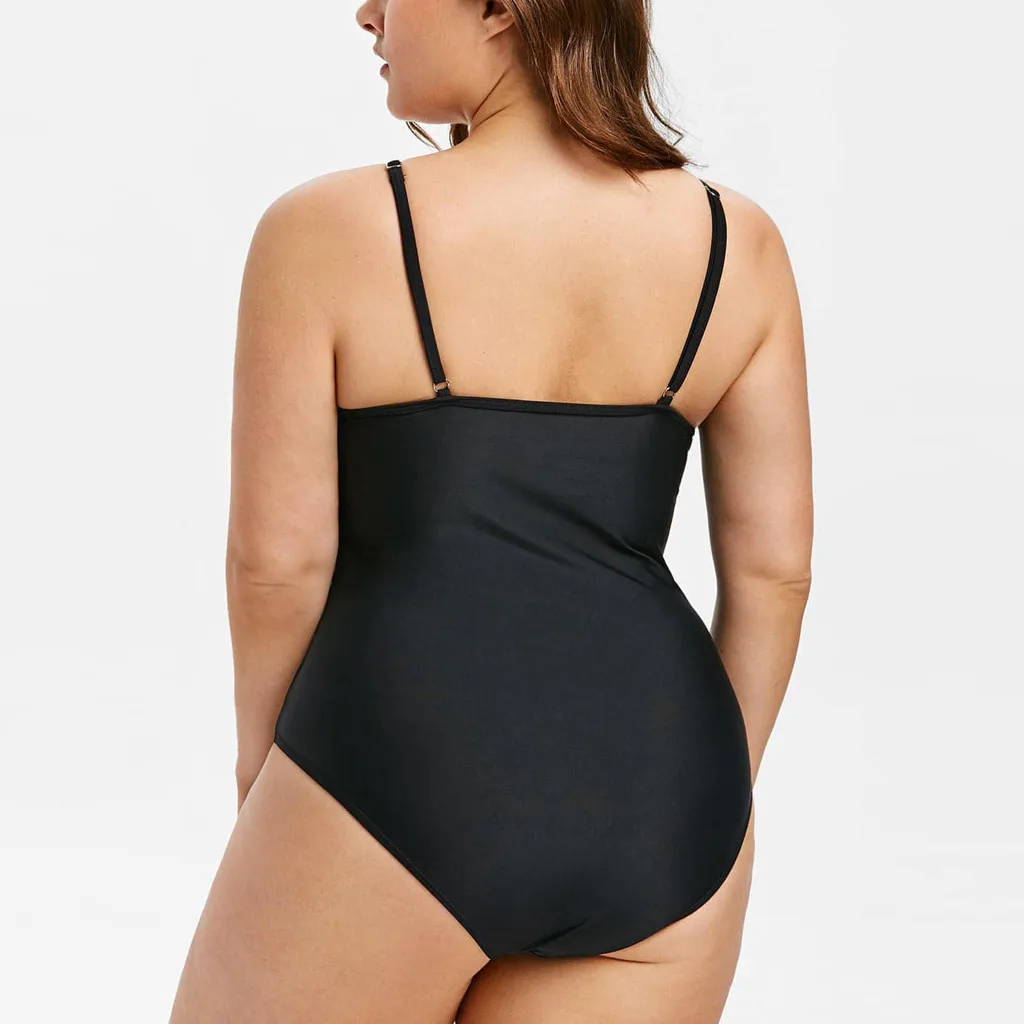 Женский купальник цельный мягкий однотонный кружевной бикини летний модный