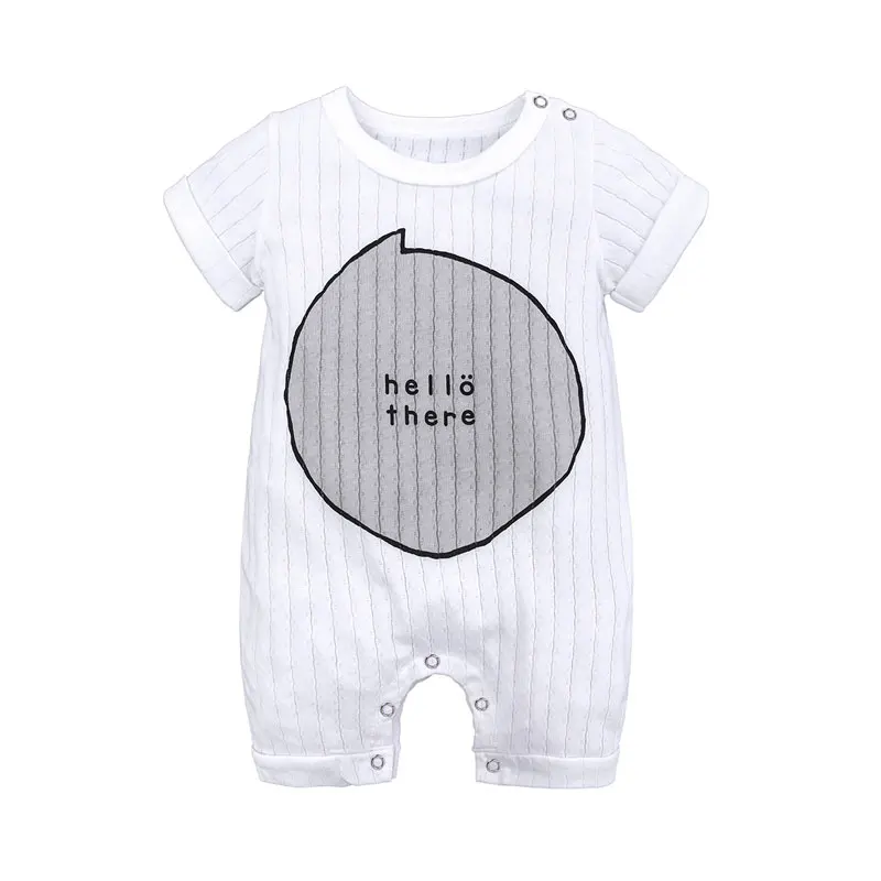 

Toddler Romper 100%Cotton Knit Short Sleeve Newborn Baby Clothes Summer Infant Boy Pajama Romper Baby Girl Clothes 3-18 Months