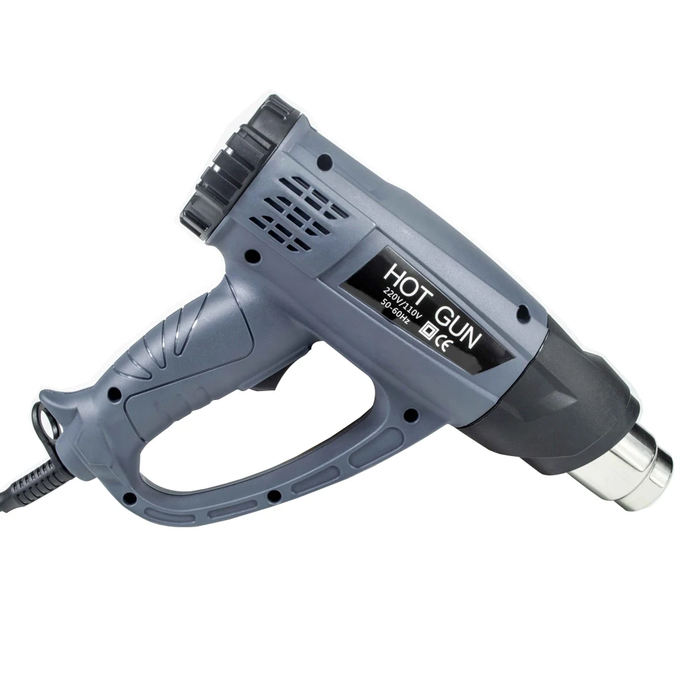 Строительный фен для пайки с регулируемой температурой и цифровым дисплеем