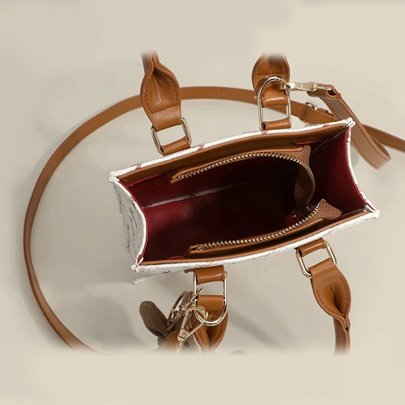 Модные сумки женская сумка из искусственной кожи с подвеской в виде кролика