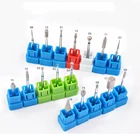 Высококачественная ротационная дрель для ногтей с коническим наконечником из нержавеющей стали Фрезерный резак шлифовальные головки для удаления полировки и педикюра шлифовальный инструмент для ногтей