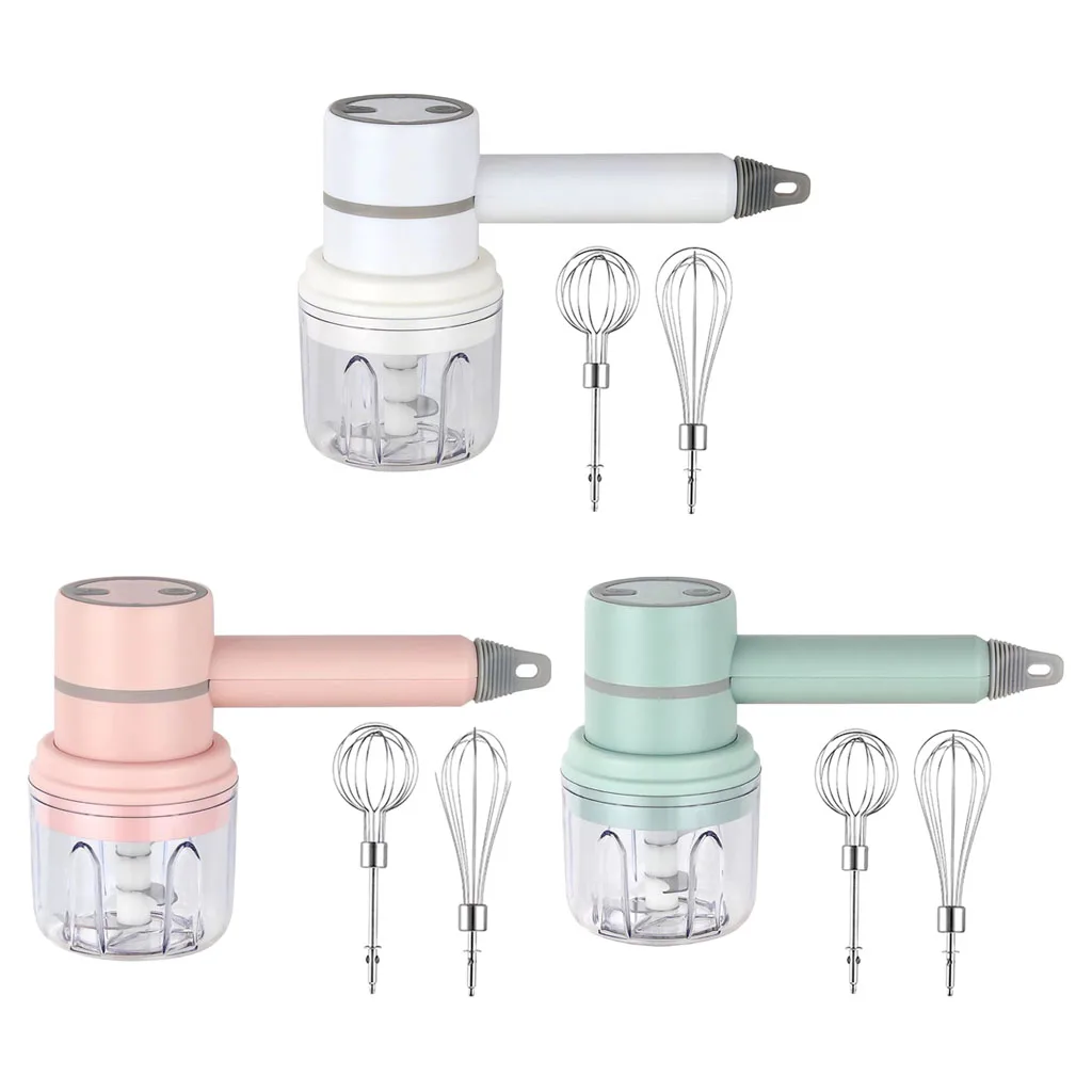 

Cordless Foam Maker with 250ml Food Grinder Electric Mini Whisk Tool Egg Whisk Foamer for Kitchen Cooking Baking