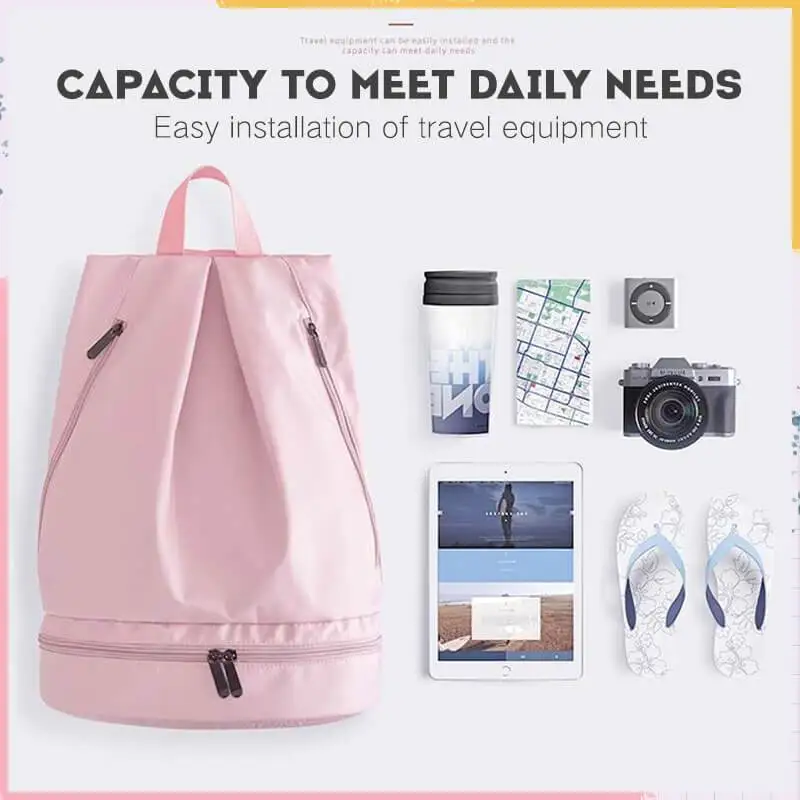 Dry And Wet Storage Backpack Swimming Backpack Dry Wet Bag Camping Backpack Sports Bags Travel Pool Beach Swimsuit Rucksack Swim