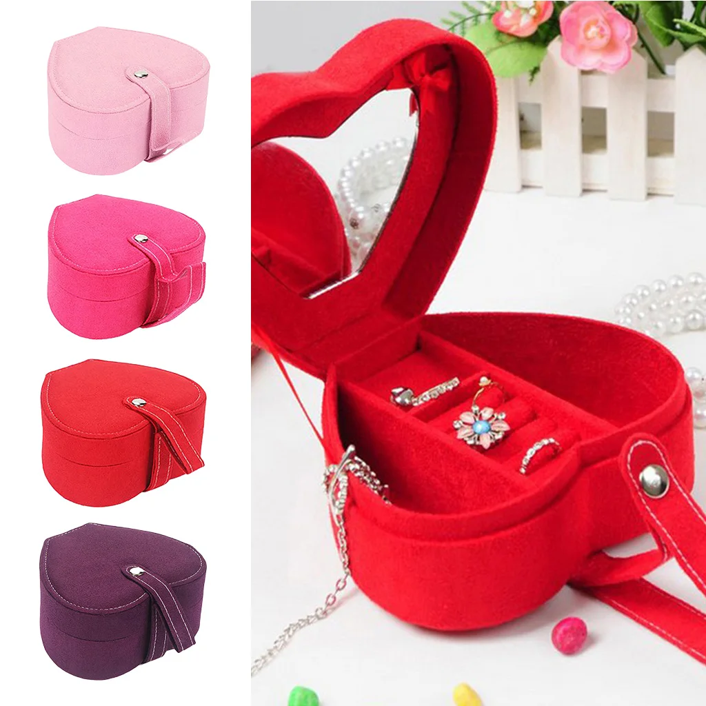 

Soft Velvet Jewelry Box Necklace Beacelet Pendant Display Storage Showcase