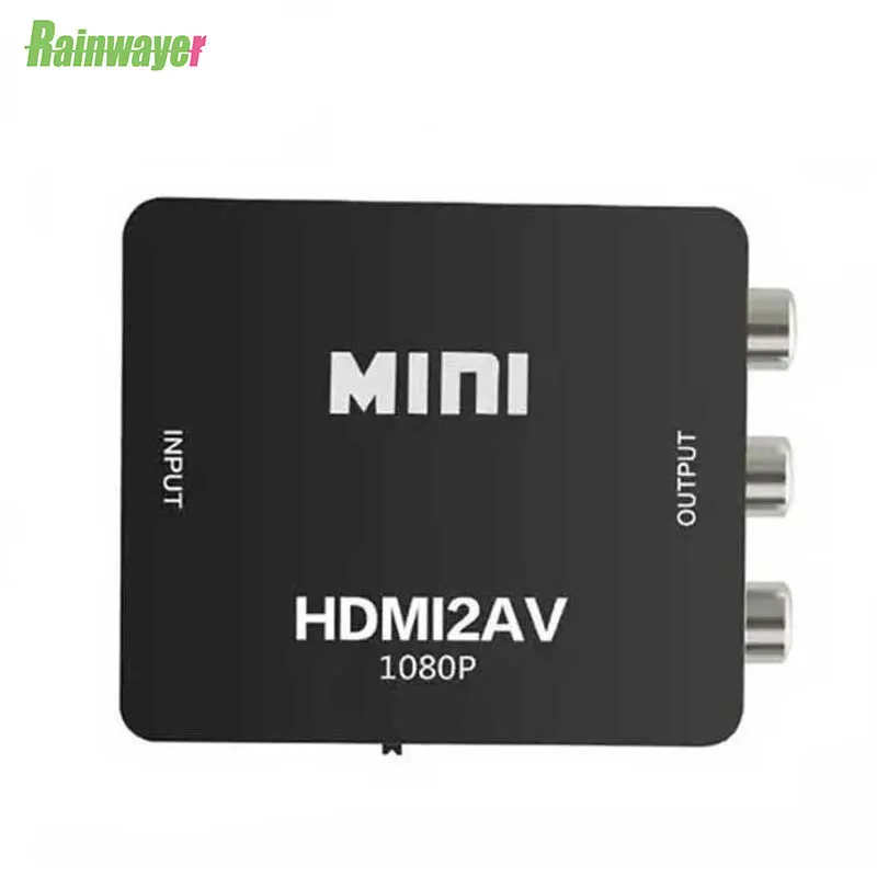 

HDMI to VGA to RCA AV HD 1080P Video Composite Adapter Converter with Audio Cable HDMI2AV CVBS Audio to PC HDTV Support NTSC PAL