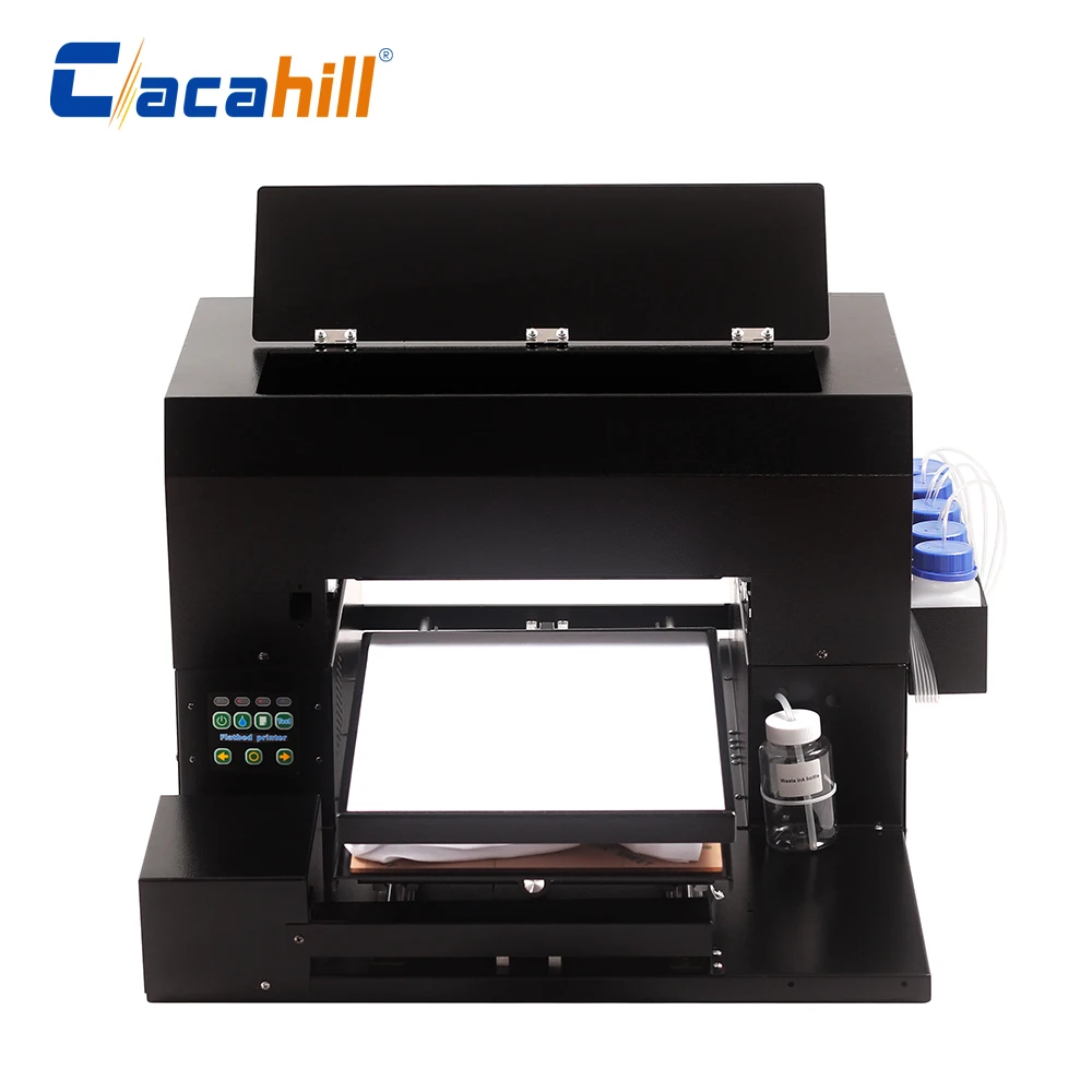 Large DTG inkjet printer with high resolution color using Epson L1800 print head A3 size for T-shirt/denim/canvas bag printing