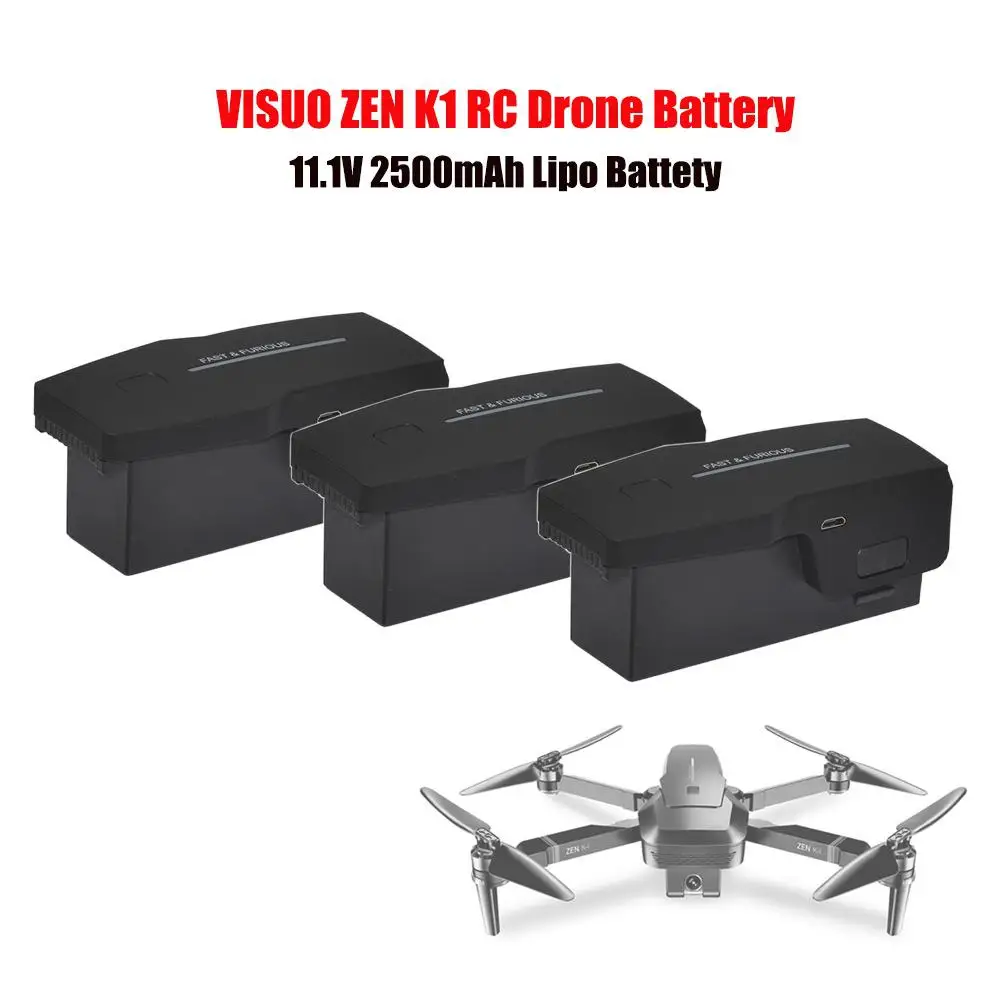 

RCtown Visuo ZEN K1 GPS RC Drone Battery 11.1V 2500mAh Lipo Battery