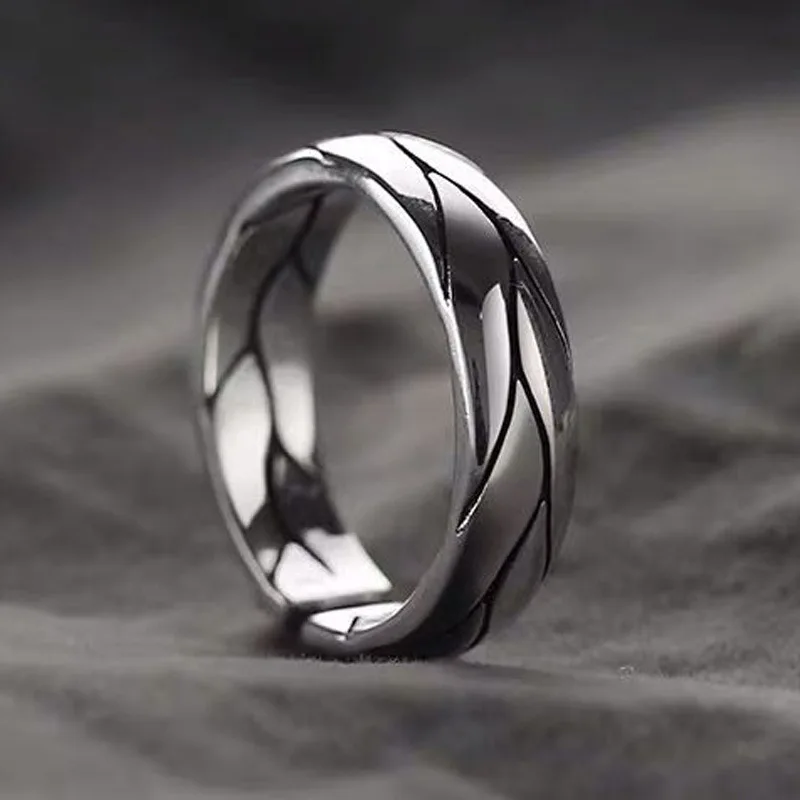 

Men's Fashion Simple Silver Plated finger Ring Domineering Minimalism Geometry Ring Punk Style Rings Hip Hop Jewelry Accessories