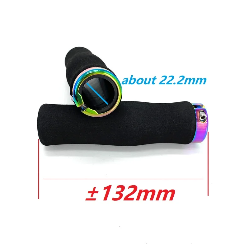 Литепро Вело Ручка 22.2мм 132мм Комфортная Губка Единичная Фиксирующая Кольцо Ручки Грипсы Горного Велосипеда MTB Mountain Складной Велосипед