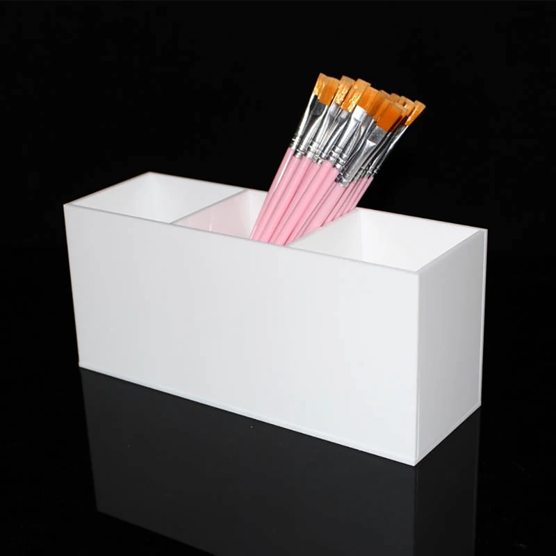 3 слота Чехол для хранения кистей косметики акриловый однотонный держатель