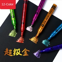 acrylic paint marker pen for rock painting ceramic glass thick nib water based marking pens art supplies craft ink writing
