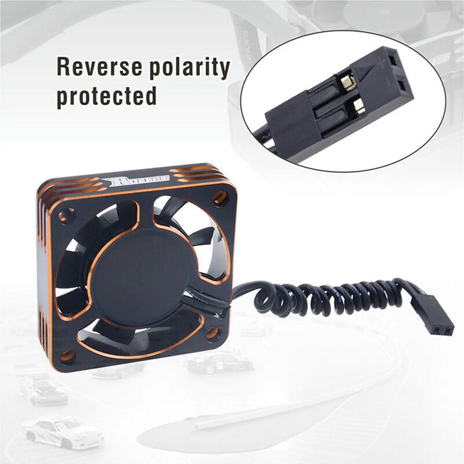 

Скоростной охлаждающий вентилятор Rocket Metal 8,5 в для бесщеточного двигателя 4068 ESC 1/10 1/8 RC Car