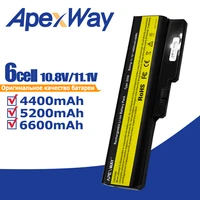apexway laptop battery for lenovo 3000 g430 g450 g530 g550 n500 z360 b460 b550 v460 v450 g455 g555 l08s6y02