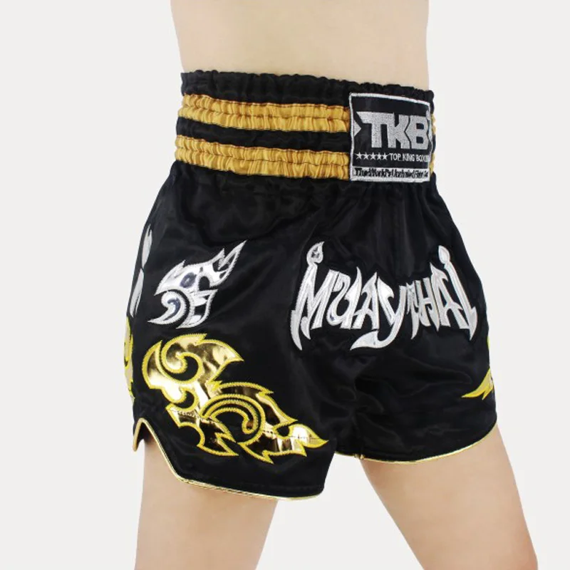 Muay Thai MMA Kickboxing Shorts Grappling Crossfit Boxeo Trunks Men Women Boys Girls Training Combat Sanda Sport Short Pants