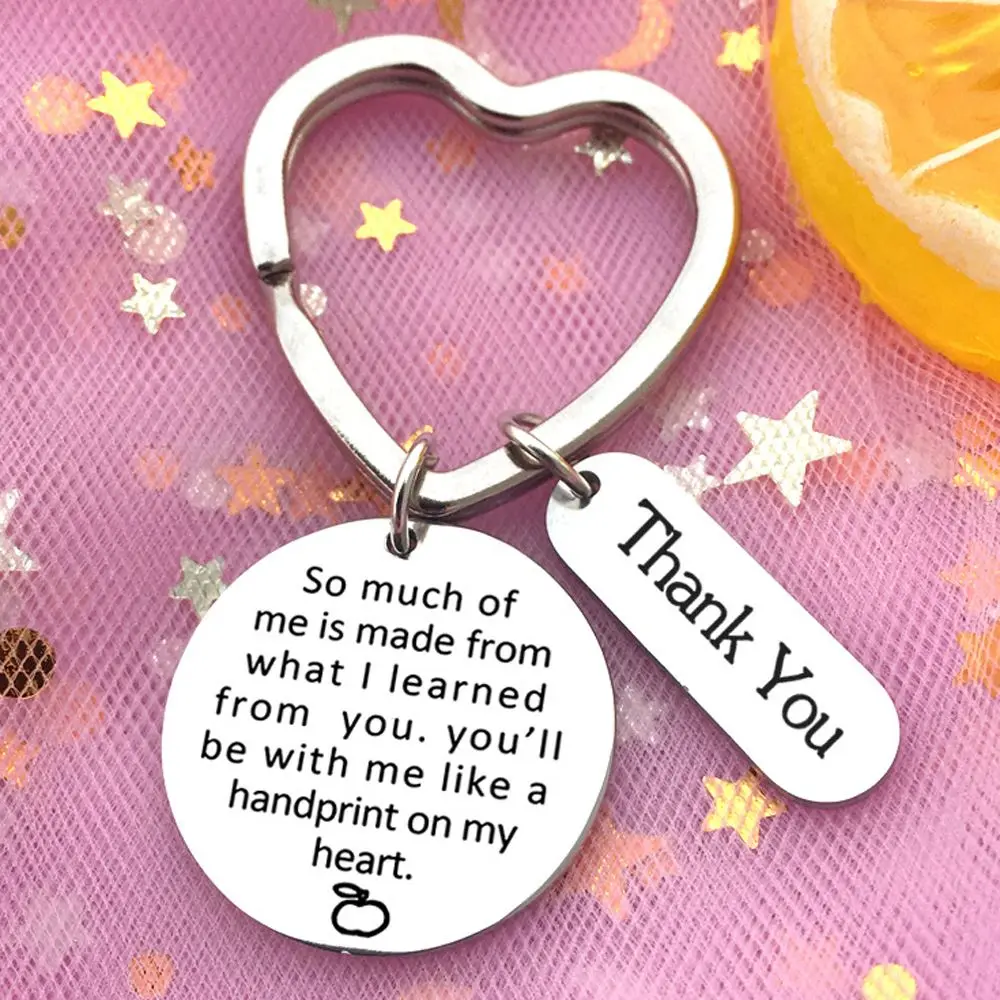 Студенческий брелок с надписью Little Mind Thank You Love держатель для ключей сердечками