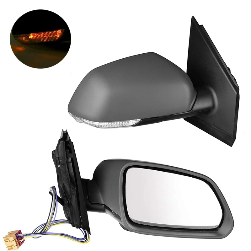 

1Pair Car Heated Electric Wing Door Mirror Side Rear Mirror for Polo- 2005 2006 2007 2008 2009 2010