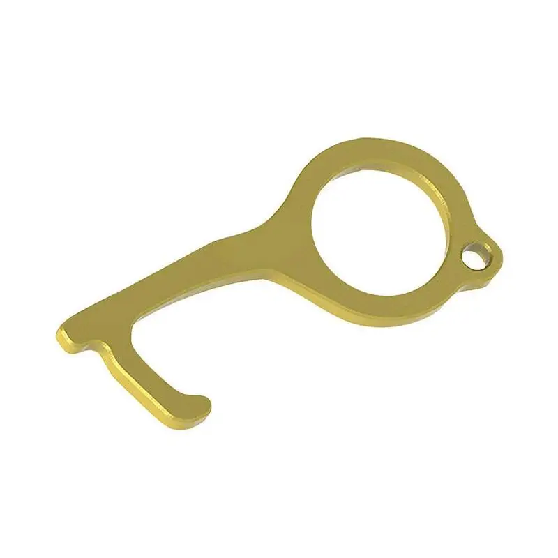 1 pcs Portable Hygiene Hand Antimicrobial Brass EDC Key Door Metal Handle Elevator Opener Ope Y9F7 | Красота и здоровье