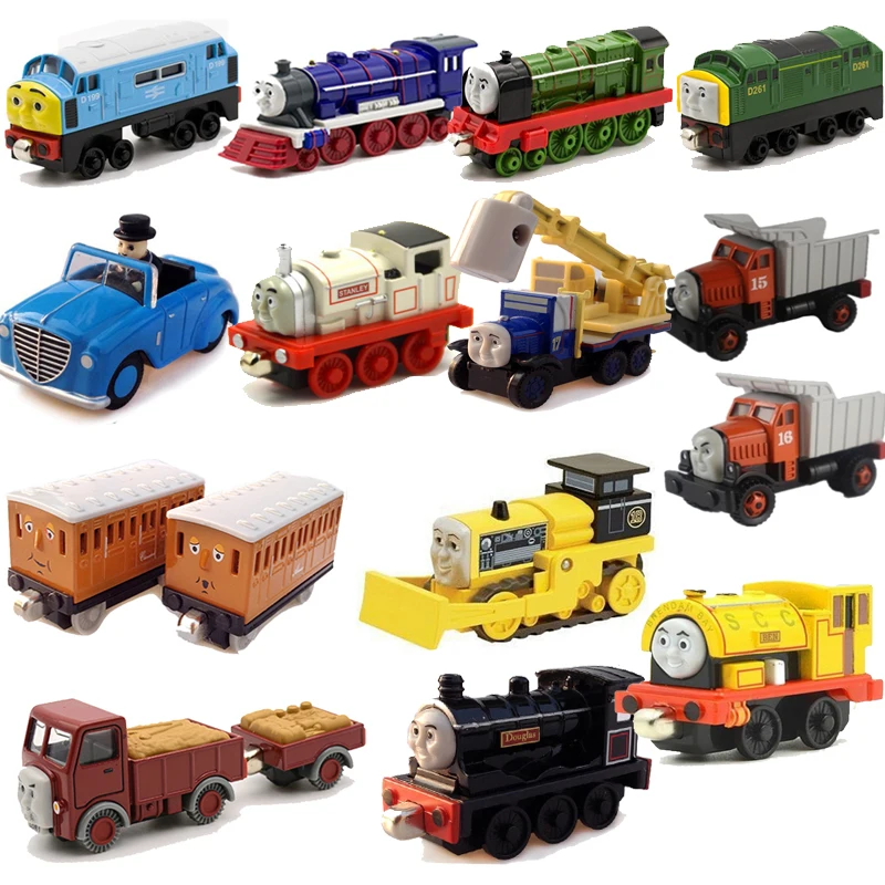 Оригинальный набор поездов Thomas and Friends 1:43 локомотив Эдварда магнитный номер 2