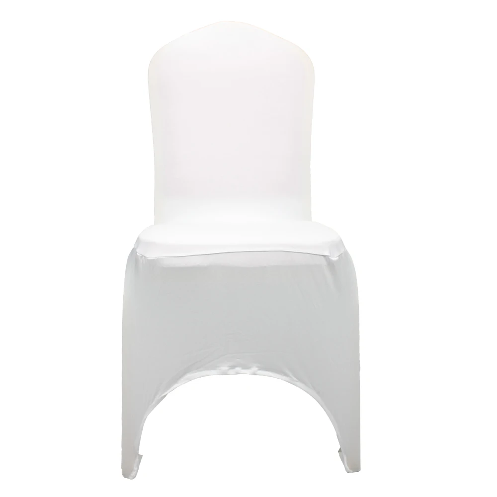 1Pcs Universal Wedding White Chair Covers for Reataurant Banquet Hotel Dining Party Lycra Polyester Spandex Slipcovers | Дом и сад