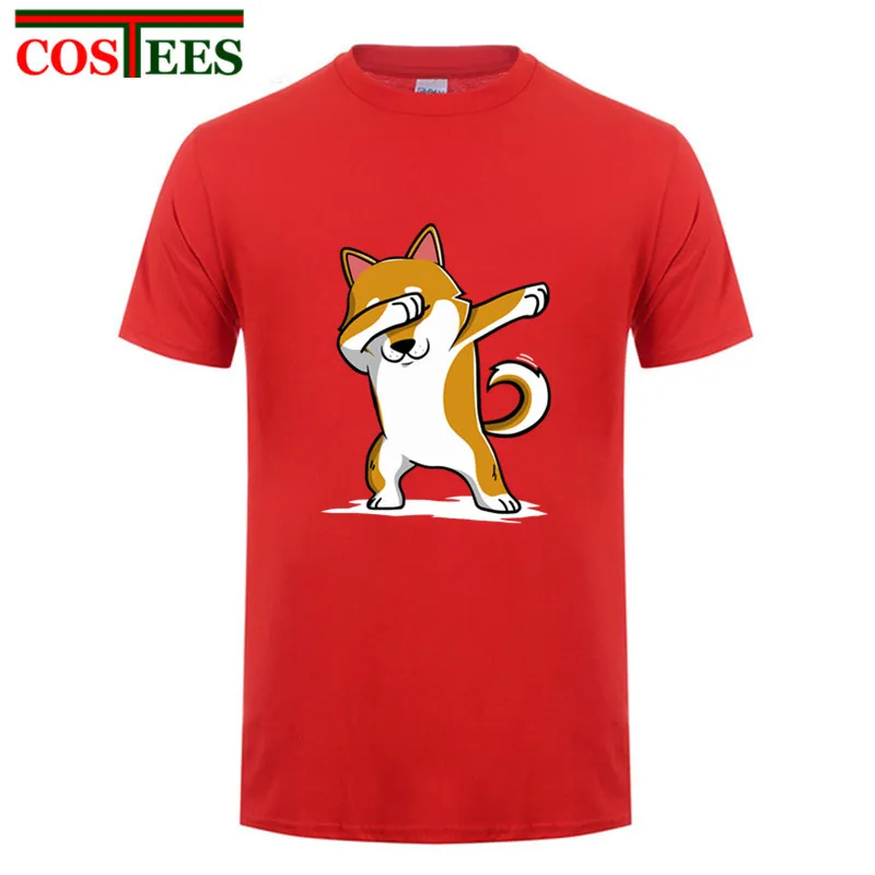 2020 крутая летняя забавная футболка с принтом Dabbing shaba Inu для любителей собак