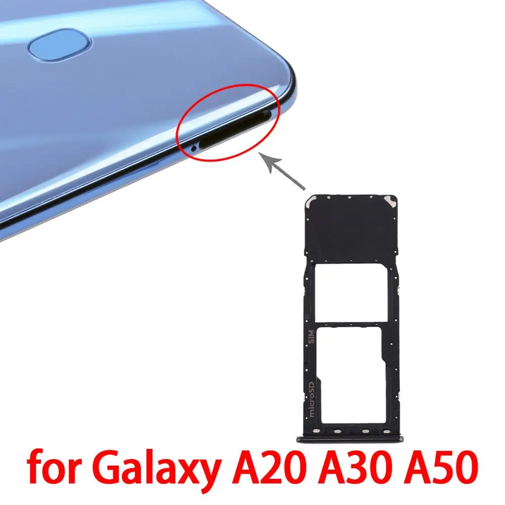 Лоток для sim-карт + лоток карт Micro SD Samsung Galaxy A20 A30 A50/A10 оригинальный адаптер Nano SIM |