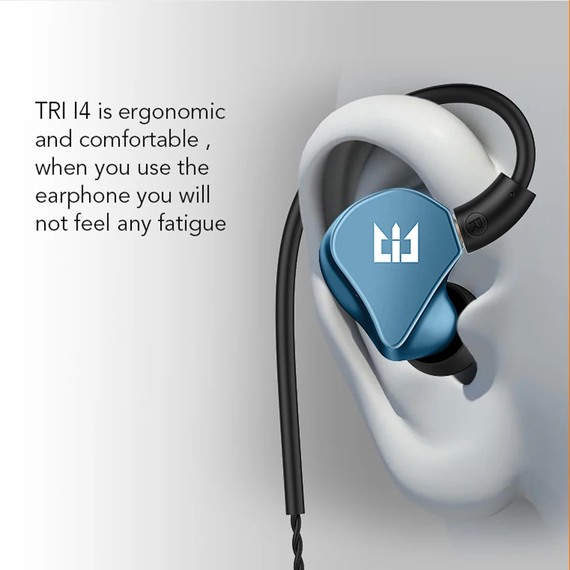 Наушники-вкладыши TRI I4 1BA + 1DD гибридные Hi-Fi 3 5 мм | Электроника