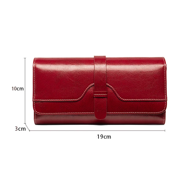 Fashion Luxury Female Genuine Leather Wallet Women Long Anti Theft RFID Wallets Credit Card Holder Purse Woman Clutch Bag 6