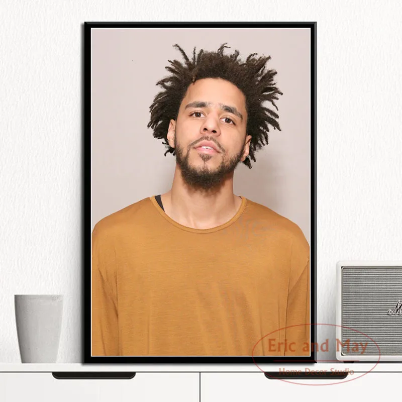 J Cole рэп хип-хоп музыка звезда певец рэпер художественная живопись винтажный