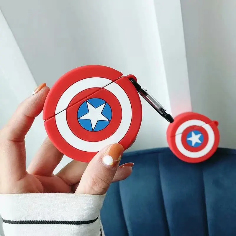 

Чехол для наушников с героями мультфильмов Marvel для AirPods Pro, силиконовый защитный чехол, беспроводные наушники bluetooth, защитный мягкий чехол