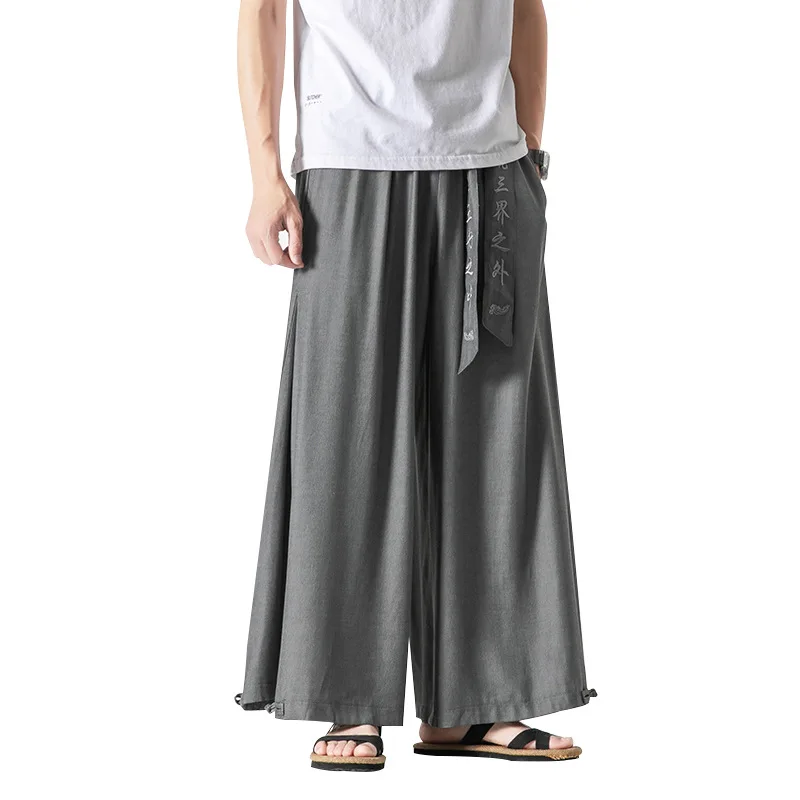 Повседневные широкие брюки свободные бриджи большого размера в стиле Харадзюку