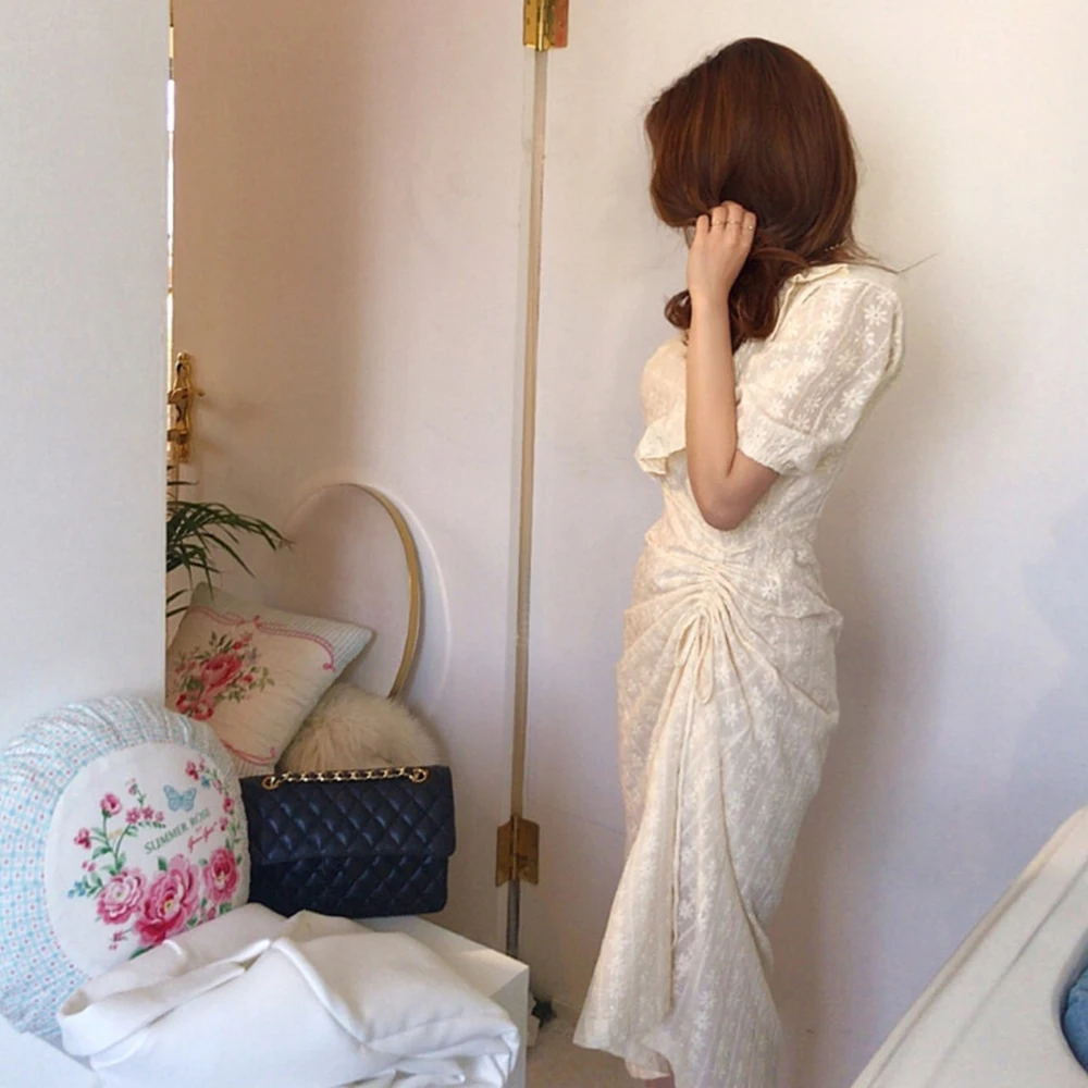 Женское летнее платье с цветочным принтом кружевное длинное оборками 2020 макси