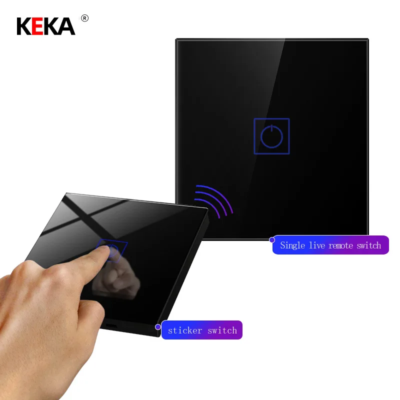 KEKA роскошный беспроводной сенсорный выключатель с дистанционным управлением