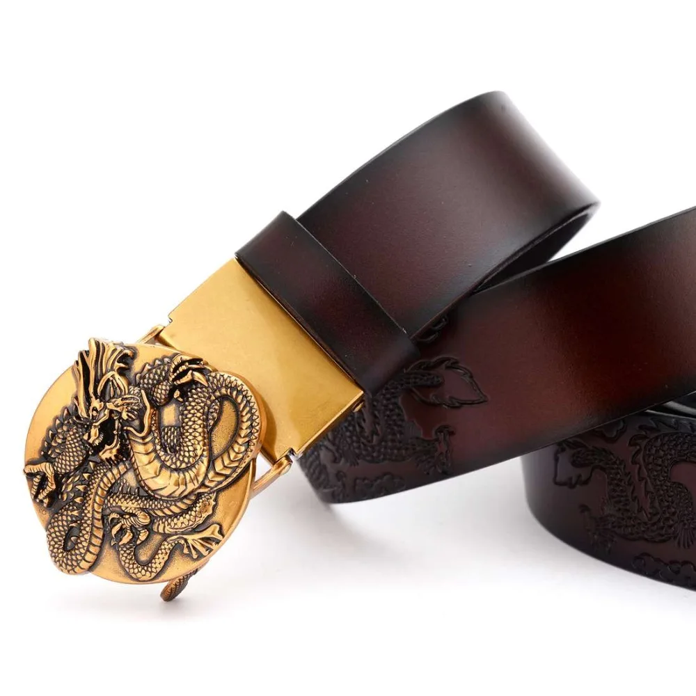 Для мужчин из натуральной кожи, платье пояс с автоматическим BuckleFashion кожа Ремни со съемными Пряжка из сплава
