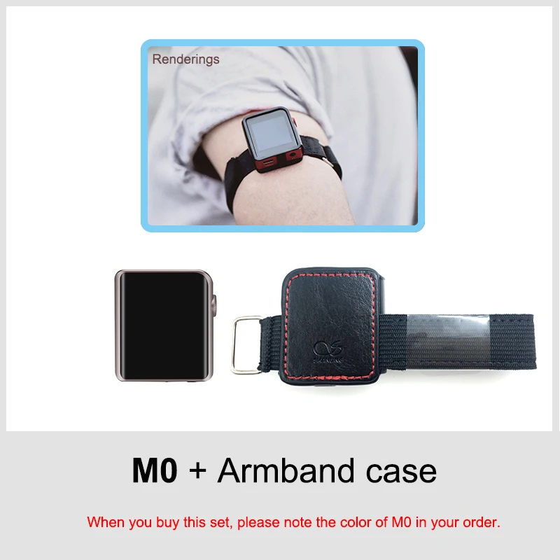 SHANLING M0 ES9218P 32 бит/384 кГц Bluetooth AptX LDAC DSD MP3 FALC портативный музыкальный плеер Hi-Res аудио - Цвет: M0(ArmbandCase)