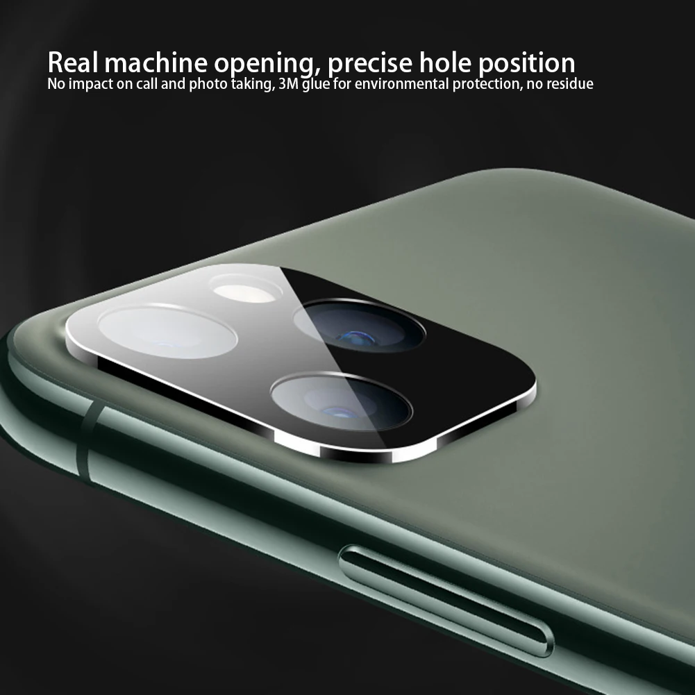 Полное покрытие закаленное стекло задняя камера объектив защитная пленка чехол