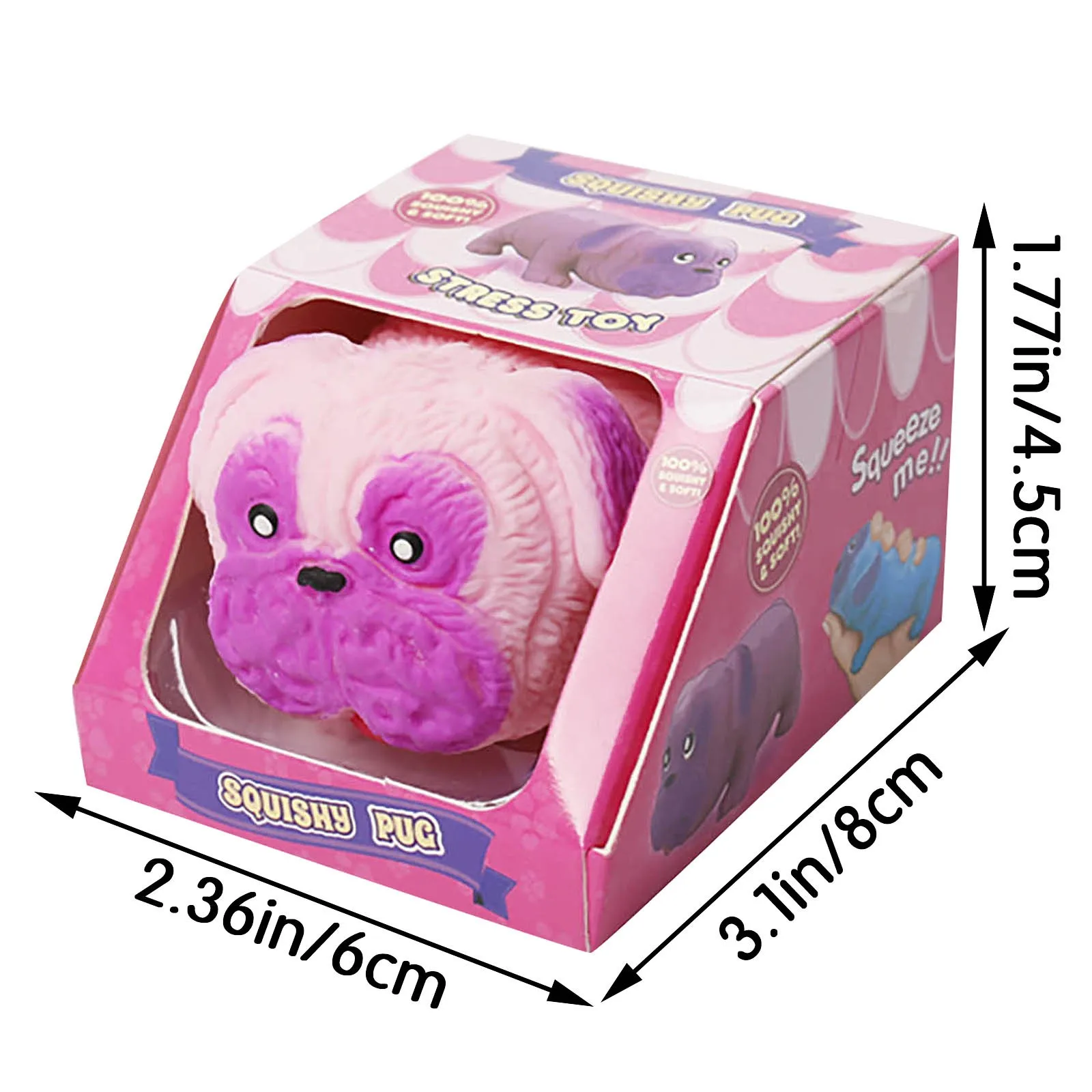 

Creative Pastiche Pug Pinching Relaxation Relaxation Vent Toys Holiday Gifts Adult Children Sensory Toy To Relieve Autism toy