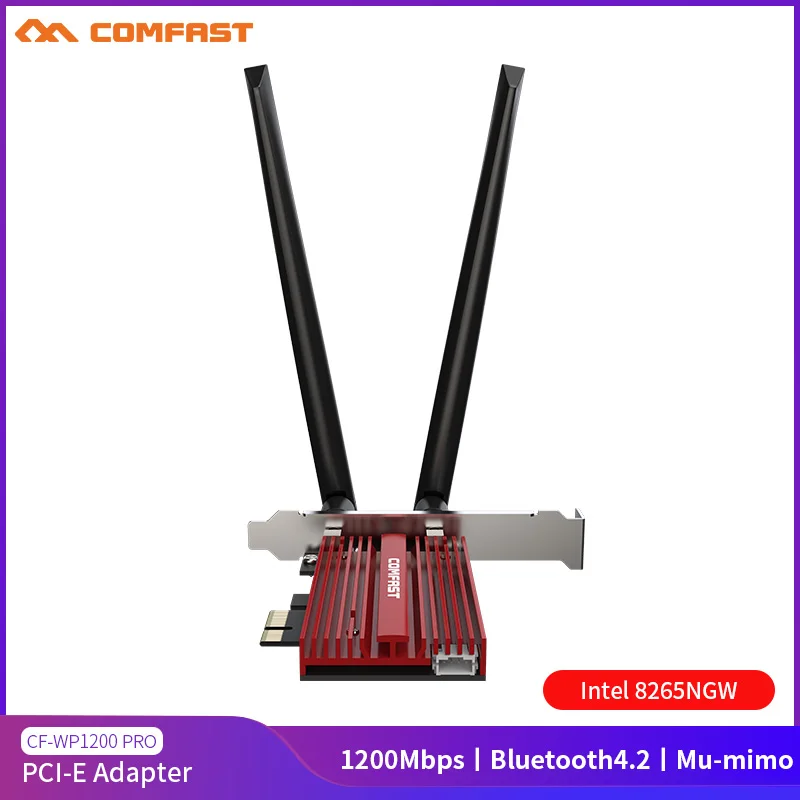 Двухдиапазонный 2 4G/5Ghz Wifi беспроводной Bluetooth для Intel 8265NGW AC 8265 PCIE X1 802.11ac 867Mbps 2x2 MU MIMO