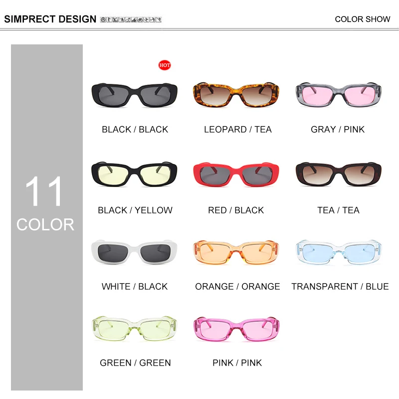

SIMPRECT 2020 Square Sunglasses Women Fashion Small Frame Sunglasses Retro Luxury Sun Glasses Vintage UV400 Shades For Women