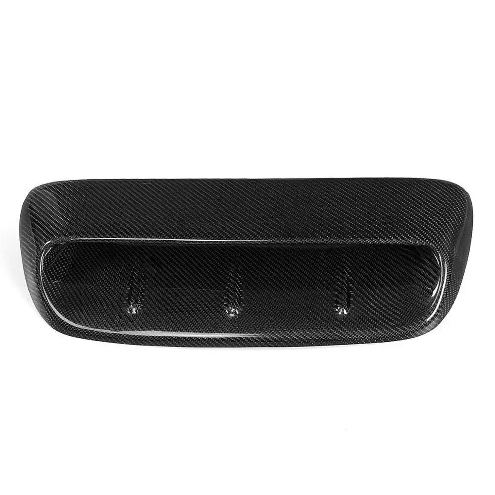 Углеродное волокно прямой капюшон овальная капота Впускное отверстие