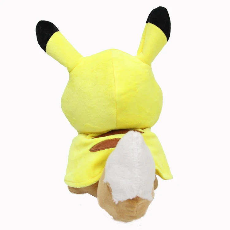 30 см Пикачу Косплей Eevee плюшевые игрушки Животные Кукла чучела аниме с одеждой праздник день рождения Карманный подарок для детей