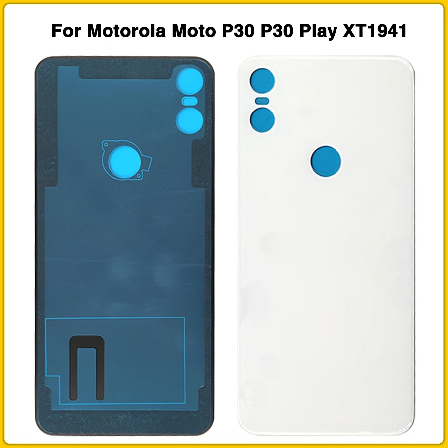 Новый чехол для задней крышки P30 Motorola Moto Play XT1941 задняя крышка батареи с клеем