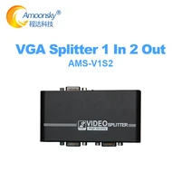 vga splitter 2 port vga high definition 1pcs 2 monitor 1 to 2 splitter monitor for led video wall